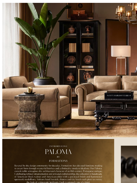 rh newsletter: Introducing Paloma by Formations. A Celebration of...