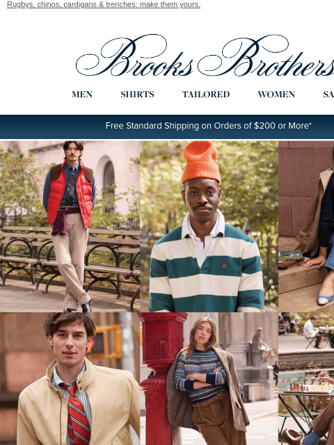 brooksbrothers newsletter: Fall Ivy style: Classic is a bold choice.