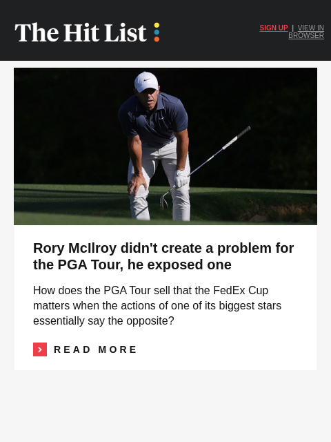 golfdigest newsletter: The 100-1 longshot who can beat Scheffler