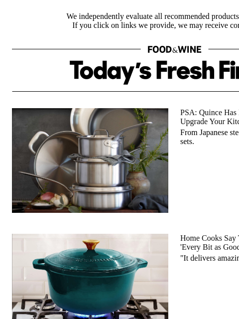 foodandwine newsletter: 41% Off: The Dutch Oven That's 'Every Bit as Good'...