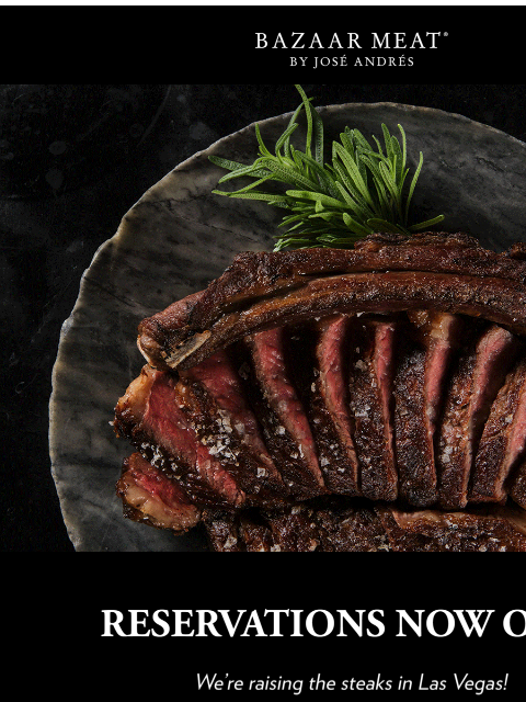 joseandres newsletter: Reservations for Bazaar Meat at The Palazzo are NO...