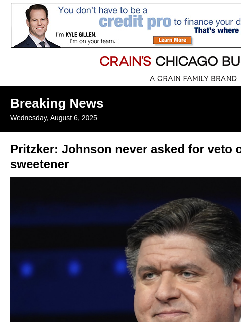 crainalerts newsletter: Pritzker defends signing controversial pension bil...
