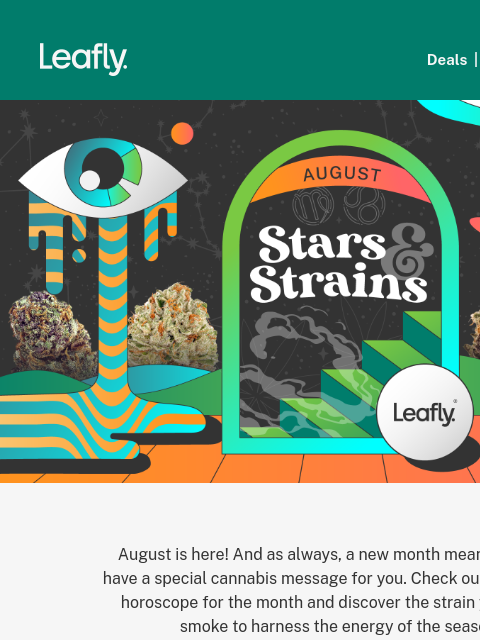 leafly newsletter: Your August weed horoscope is here! 🔮