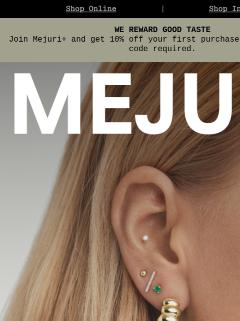 mejuri newsletter: Not Your Average Hoops