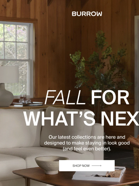 burrow newsletter: Our Fall Preview Just Dropped