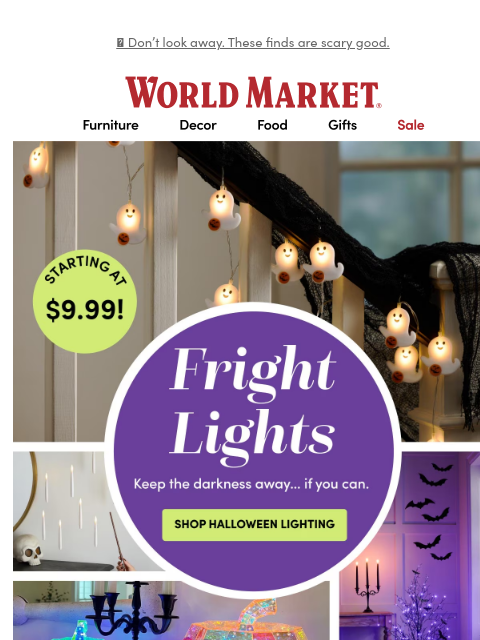 emailworldmarket newsletter: 👻 🎃 🕷️Halloween is ready. Are you?
