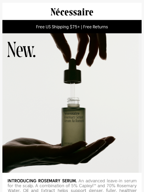 necessaire newsletter: NEW! Rosemary Serum is here