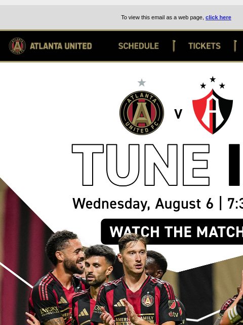 atlutd newsletter: Watch TONIGHT 📺 7:30pm