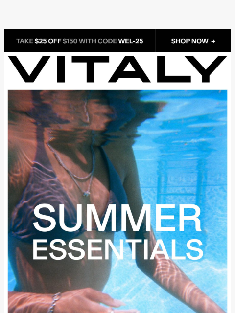 vitalydesign newsletter: Enter: your summer essentials