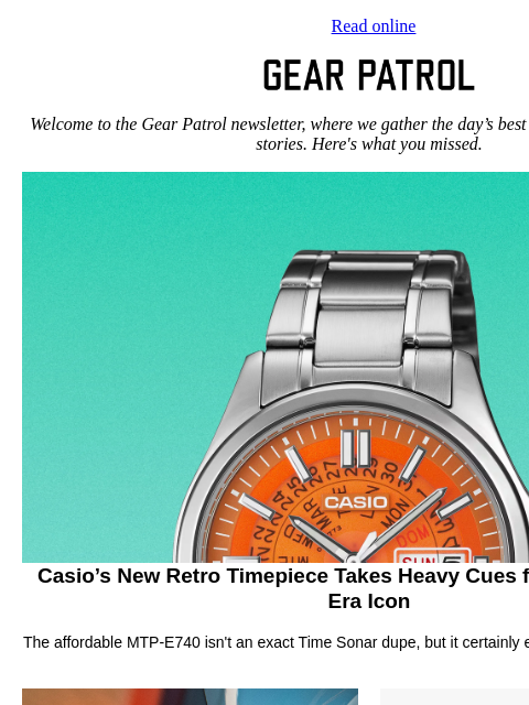 gearpatrol newsletter: Casio's New Sports Watch Pays Homage to a Cult '70...