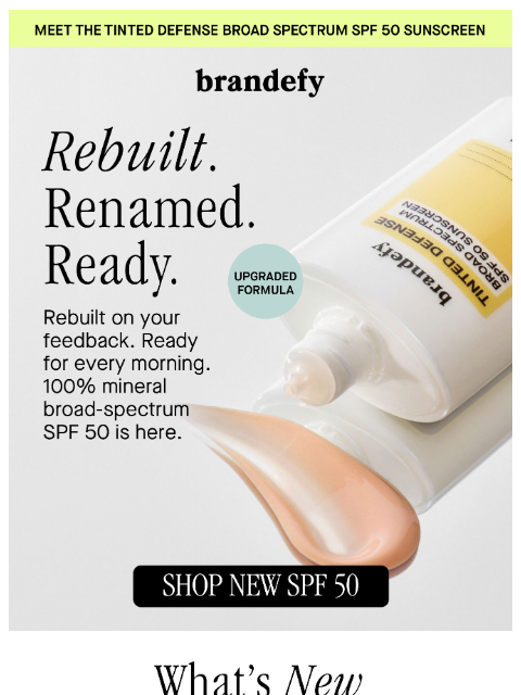 brandefyskin newsletter: ☀️ The new tinted SPF is here