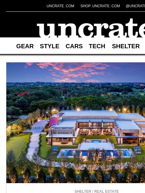 uncrate newsletter: Villa Skyfall James Bond-Inspired Estate & more