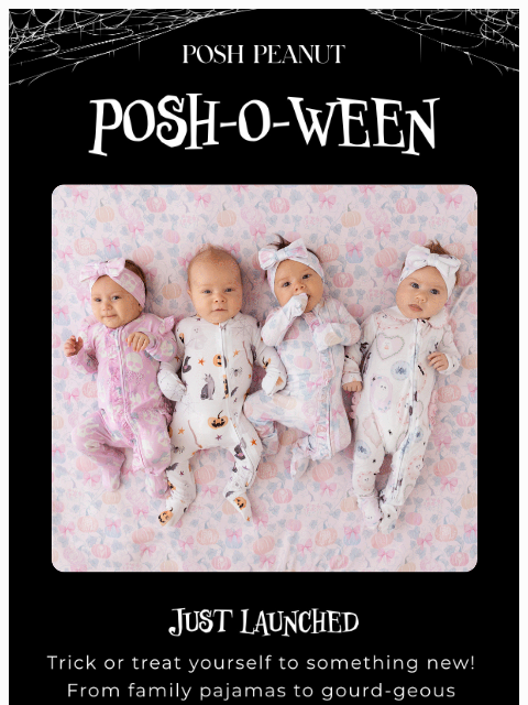 poshpeanut newsletter: 🎃✨💀 Just Launched: Posh-O-Ween