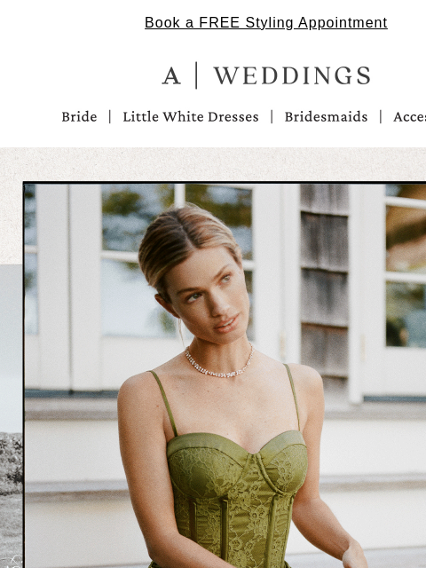 anthropologie newsletter: A love story, in lace