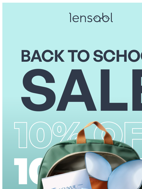 lensabl newsletter: Back to School Sale Starts Now