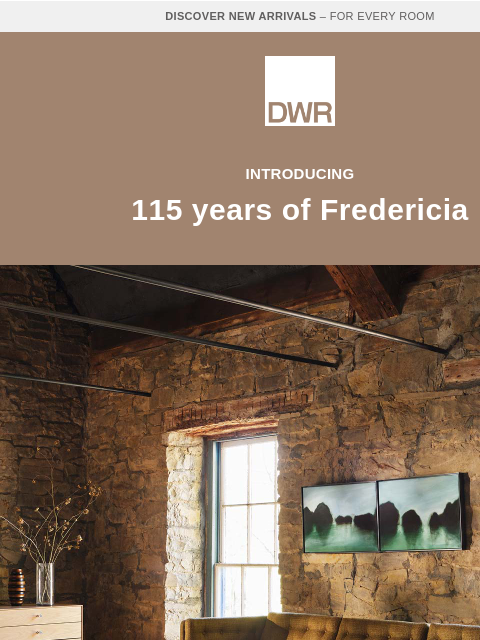 dwr newsletter: New arrivals from family-run Fredericia