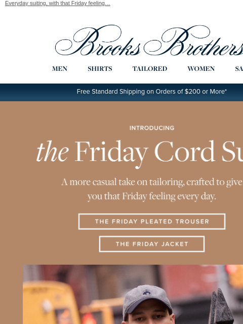brooksbrothers newsletter: Introducing: The Friday Suit