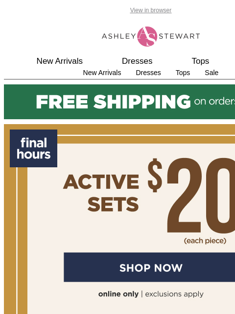 ashleystewart newsletter: 🚨LAST CHANCE FOR ALL THESE DEALS🚨
