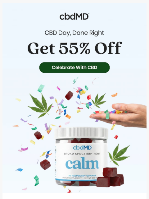 cbdmd newsletter: 8 Years, One Big Sale