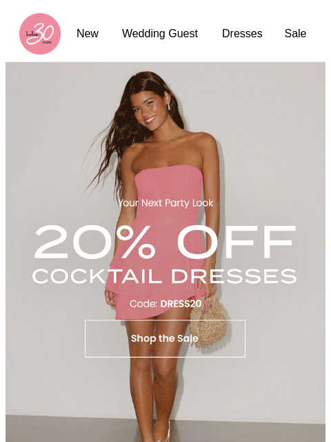 lulus newsletter: 20% Off 1000+ Cocktail Dresses 😍​