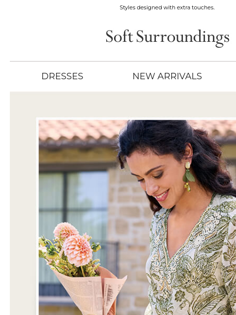 softsurroundings newsletter: New Tunics, Fresh Details
