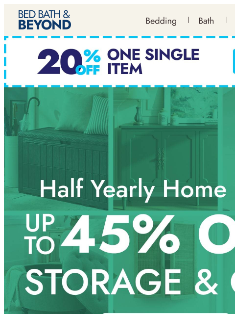 bedbathandbeyond newsletter: Get organized for the season ahead