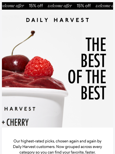 daily-harvest newsletter: The picks everyone comes back for