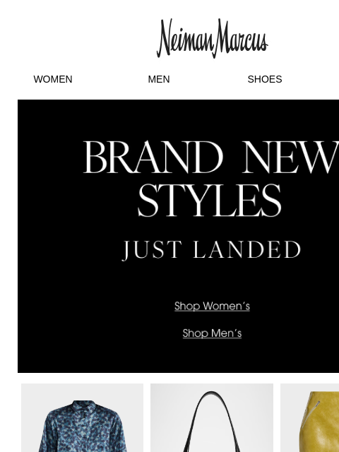 neimanmarcus newsletter: 1,000+ new styling ideas for a curated look