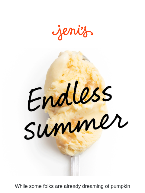 jenis newsletter: Beat the heat with summer ice creams!