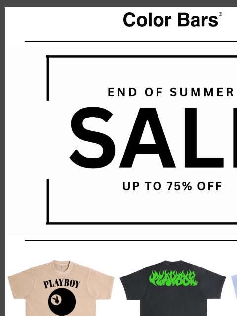 ccsend newsletter: END OF SUMMER SALE
