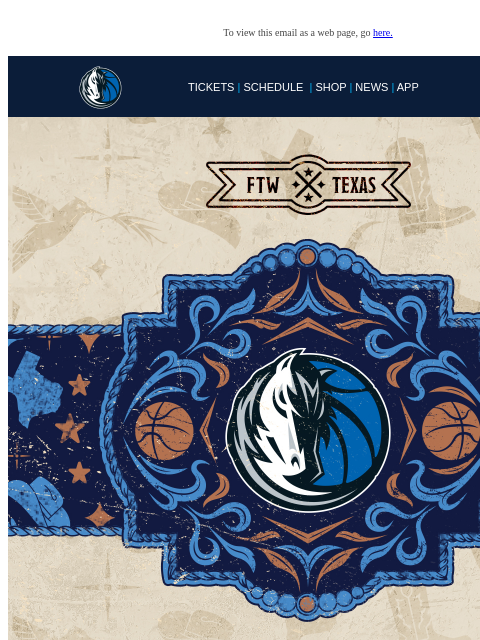 mavsmail newsletter: 🤠 We are heading to Fort Worth