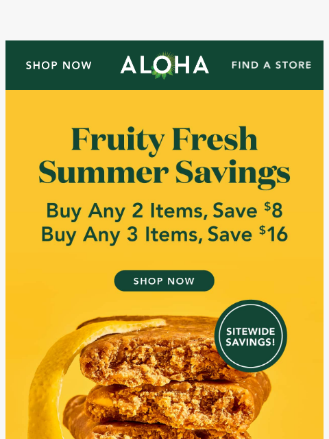aloha newsletter: Bite into summer bliss 🫐🍋