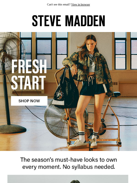 stevemadden newsletter: Your New-Season Checklist