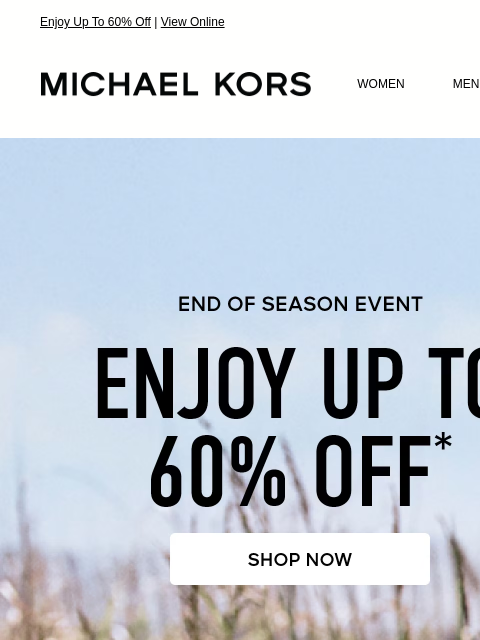 michaelkorsmail newsletter: Heads Up: The End Of Season Event Is Here