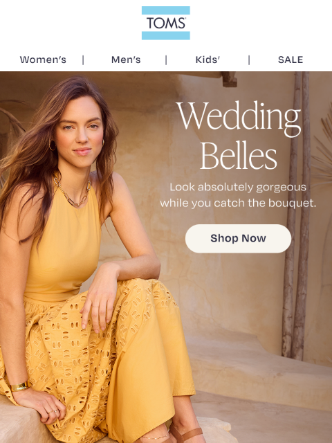 toms newsletter: Be The Best Dressed Wedding Guest