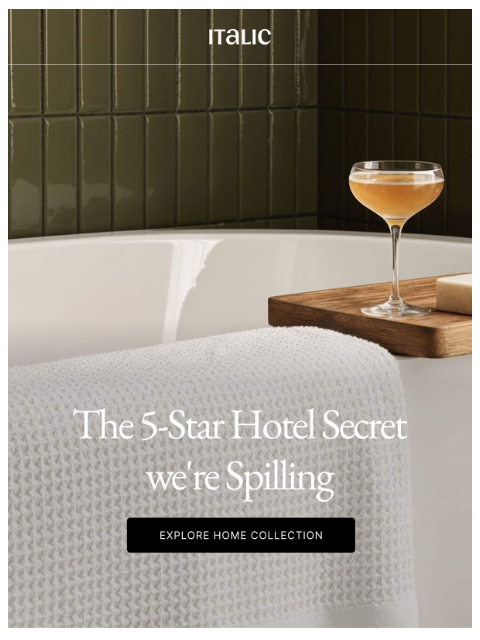 italic newsletter: What $500/night Hotels Won’t Tell You!