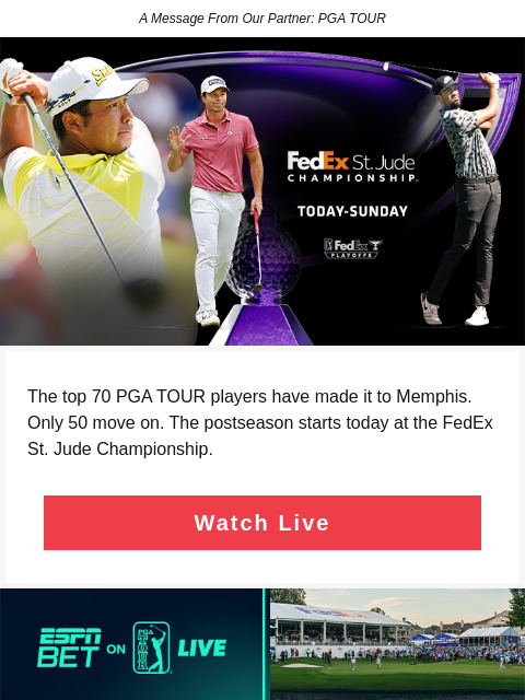 golfdigest newsletter: The PGA TOUR's Postseason Starts TODAY