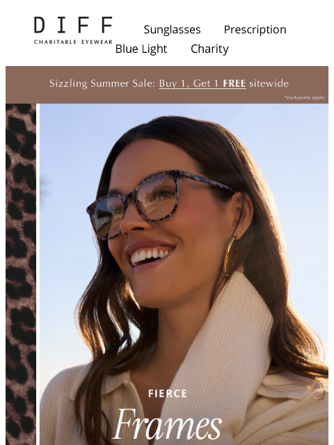 diffeyewear newsletter: Prescribed For Your Wild Side 🐅