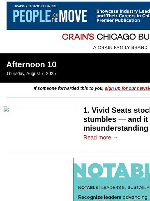 crainalerts newsletter: Inside ticket platform’s stock chaos