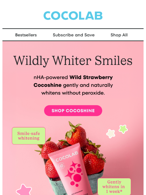 cocolab newsletter: NEW Flavor Drop 🍓
