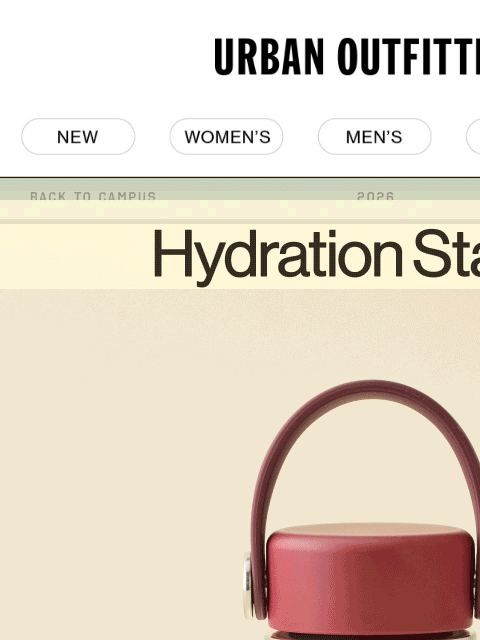 urbanoutfitters newsletter: So many cute ways to stay hydrated 💧