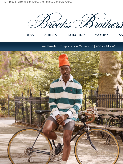 brooksbrothers newsletter: Meet Charles, rugby fan, design influencer, & NC s...