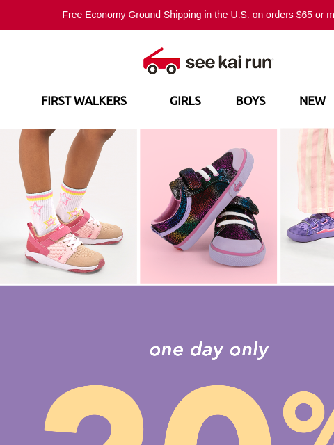 seekairun newsletter: Today Only – Enjoy 20% Off Web Exclusive Styles