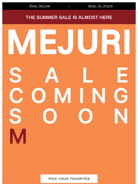 mejuri newsletter: Future You Says Thanks