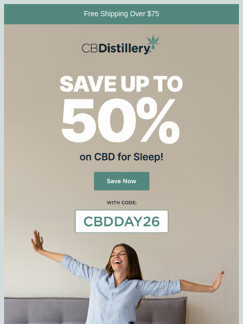 thecbdistillery newsletter: Save up to 50% on CBD