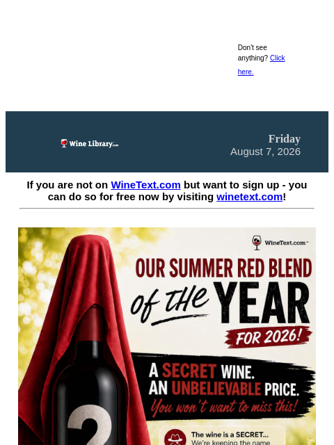 winelibrary newsletter: It’s Today! Our Summer Red Blend of the Year Hits ...