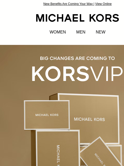 michaelkorsmail newsletter: Get Excited ✨ We’re Relaunching KORSVIP