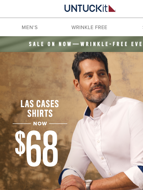 untuckit newsletter: Now $68: Las Cases Shirts On Sale