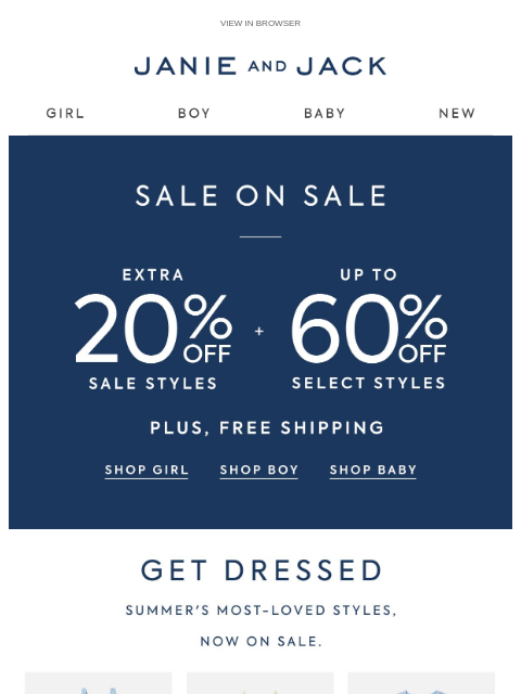 janieandjack newsletter: Dresses, dresses and more dresses….