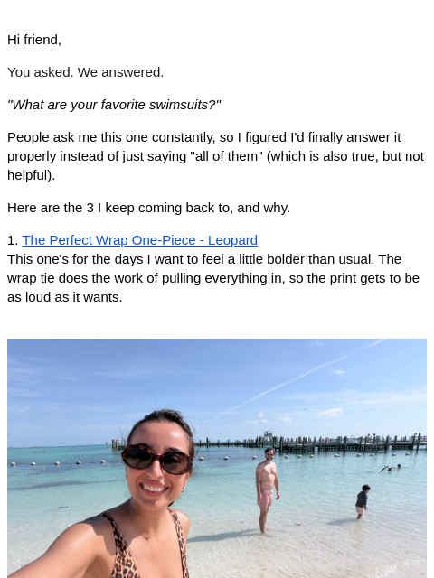 summersalt newsletter: I'm so glad you asked